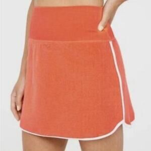Aerie Offline Mini Skort terrycloth High Waisted Size M Athleisure Retro sporty
